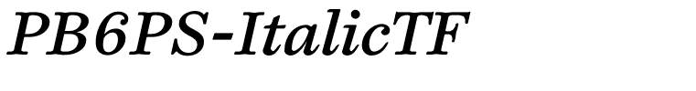 PB6PS-ItalicTF