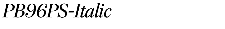 PB96PS-Italic