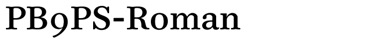 PB9PS-Roman