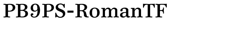 PB9PS-RomanTF