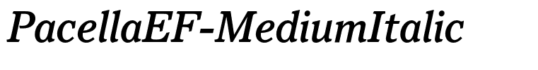 PacellaEF-MediumItalic