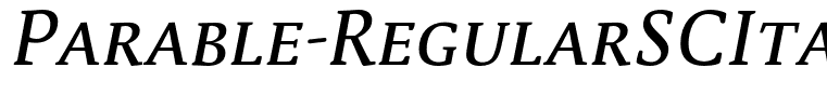Parable-RegularSCItalic