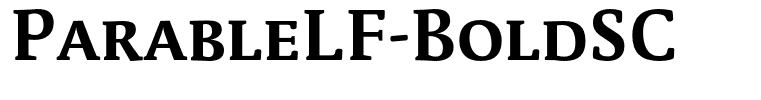 ParableLF-BoldSC