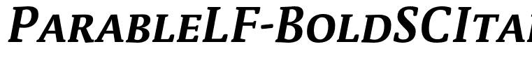 ParableLF-BoldSCItalic