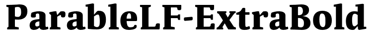 ParableLF-ExtraBold