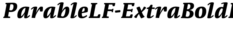 ParableLF-ExtraBoldItalic