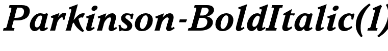 Parkinson-BoldItalic(1)
