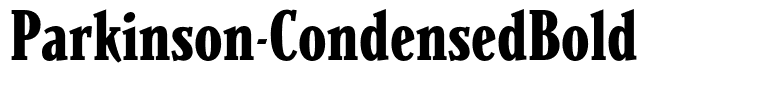 Parkinson-CondensedBold
