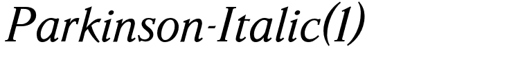 Parkinson-Italic(1)