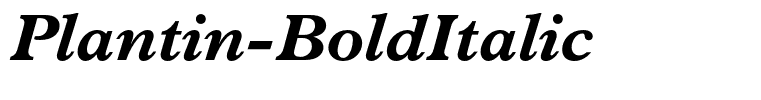 Plantin-BoldItalic