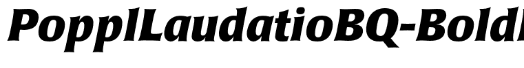 PopplLaudatioBQ-BoldItalic