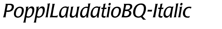 PopplLaudatioBQ-Italic