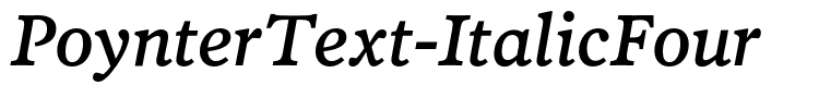 PoynterText-ItalicFour