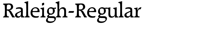 Raleigh-Regular