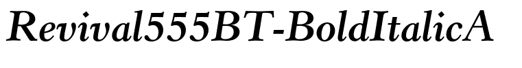 Revival555BT-BoldItalicA