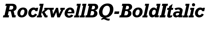 RockwellBQ-BoldItalic