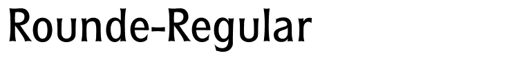 Rounde-Regular