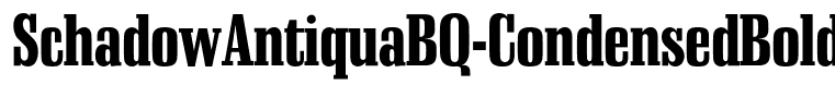 SchadowAntiquaBQ-CondensedBold