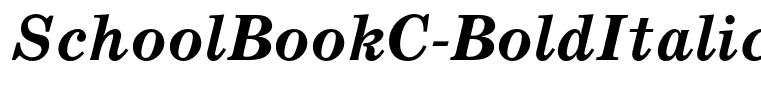 SchoolBookC-BoldItalic