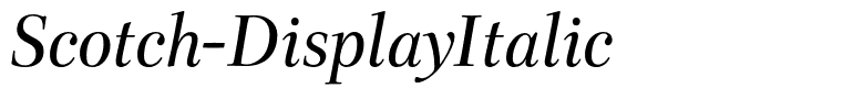 Scotch-DisplayItalic