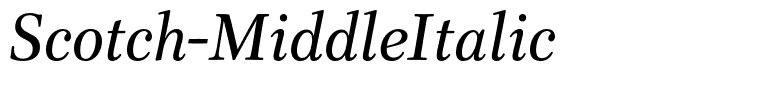 Scotch-MiddleItalic