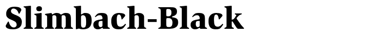 Slimbach-Black