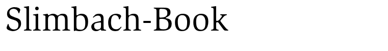 Slimbach-Book