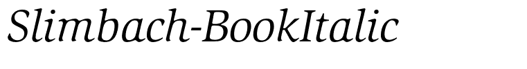 Slimbach-BookItalic