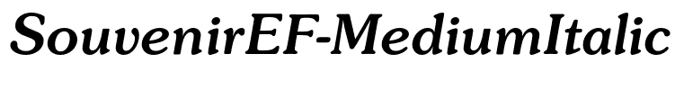 SouvenirEF-MediumItalic