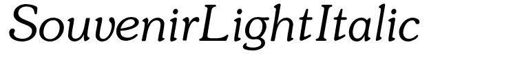 SouvenirLightItalic