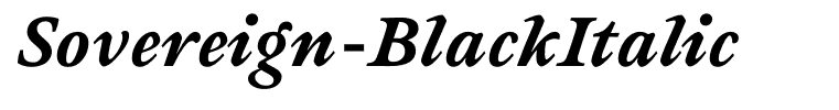 Sovereign-BlackItalic