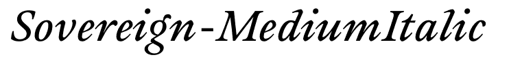 Sovereign-MediumItalic