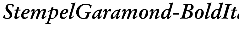 StempelGaramond-BoldItalic