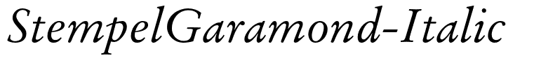 StempelGaramond-Italic
