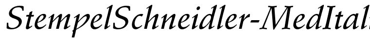 StempelSchneidler-MedItalic