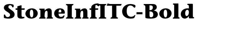 StoneInfITC-Bold