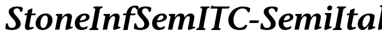 StoneInfSemITC-SemiItalic