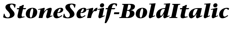 StoneSerif-BoldItalic