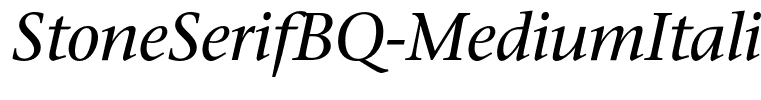 StoneSerifBQ-MediumItalic