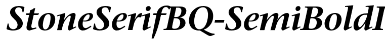 StoneSerifBQ-SemiBoldItalic