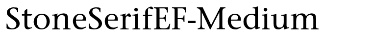 StoneSerifEF-Medium