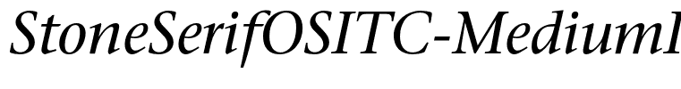 StoneSerifOSITC-MediumItalic