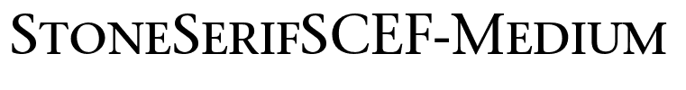 StoneSerifSCEF-Medium