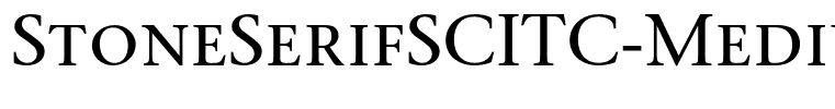 StoneSerifSCITC-Medium