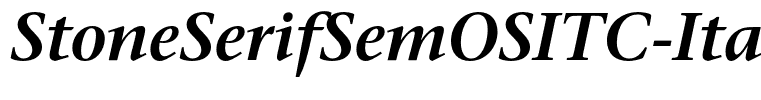 StoneSerifSemOSITC-Italic