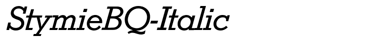 StymieBQ-Italic