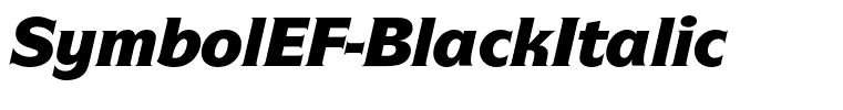 SymbolEF-BlackItalic