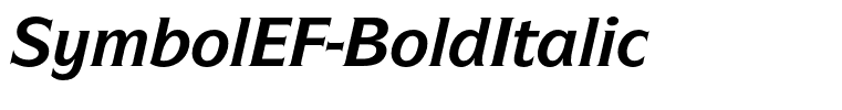 SymbolEF-BoldItalic