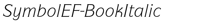 SymbolEF-BookItalic