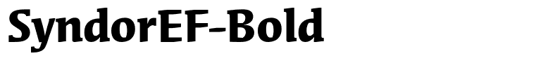 SyndorEF-Bold